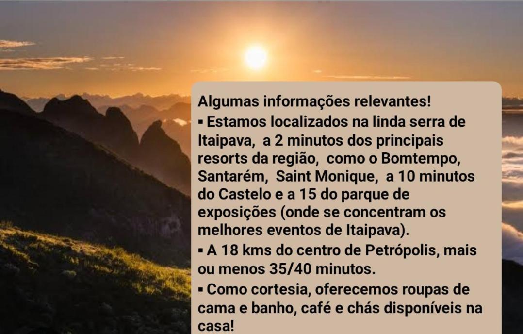 Petrópolis Recanto De Itaipava - Casa Com Forno De Pizza A Lenha, Churrasqueira, Pet Friendly, Equipada Para Ate 6 Pessoas, Em Meio A Natureza E Proxima Ao Centro Do Bairro מראה חיצוני תמונה